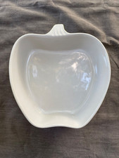 Deltis Stoneware Apple Shaped Deep Dish Baking Pie Pan Made In Portugal