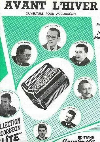 Partitions de chansons anciens et vintage pour accordéon
