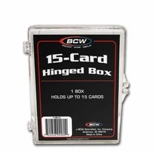 BCW 15- Card Hinged Box Holder (1 Box)