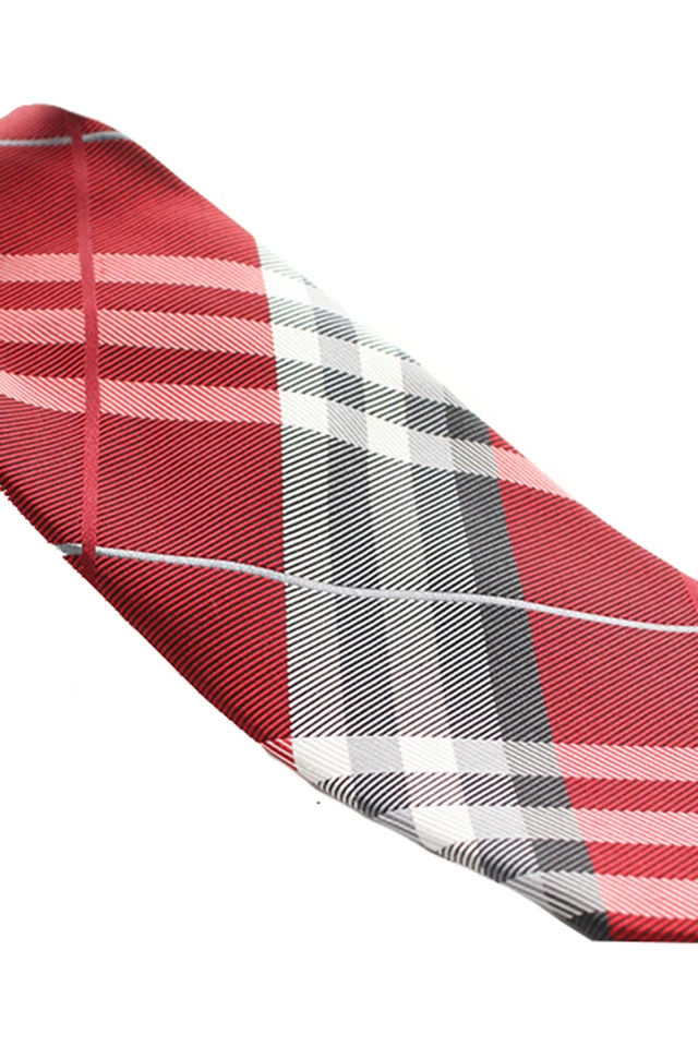 Geoffrey Beene Rojo Pierre Cuadros II Corbata Rojo Talla Única Derecho - Imagen 2 de 2