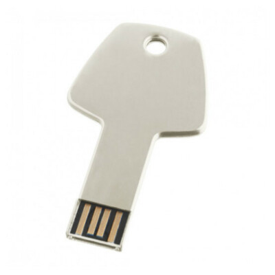  USB Stick KEY K028 Chrome / Silber  Schlüssel USB Flash Drive 2.0