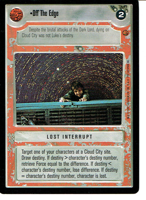 STAR WARS CCG CLOUD CITY BLACK BORDER LIGHT SIDE RARE OFF THE EDGE