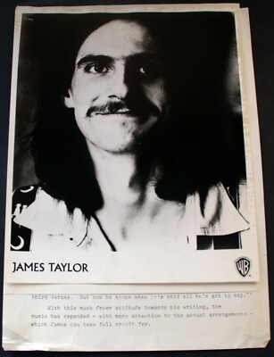 James Taylor Press Kit Original Warner Bros Records One Man Dog Circa. 1972