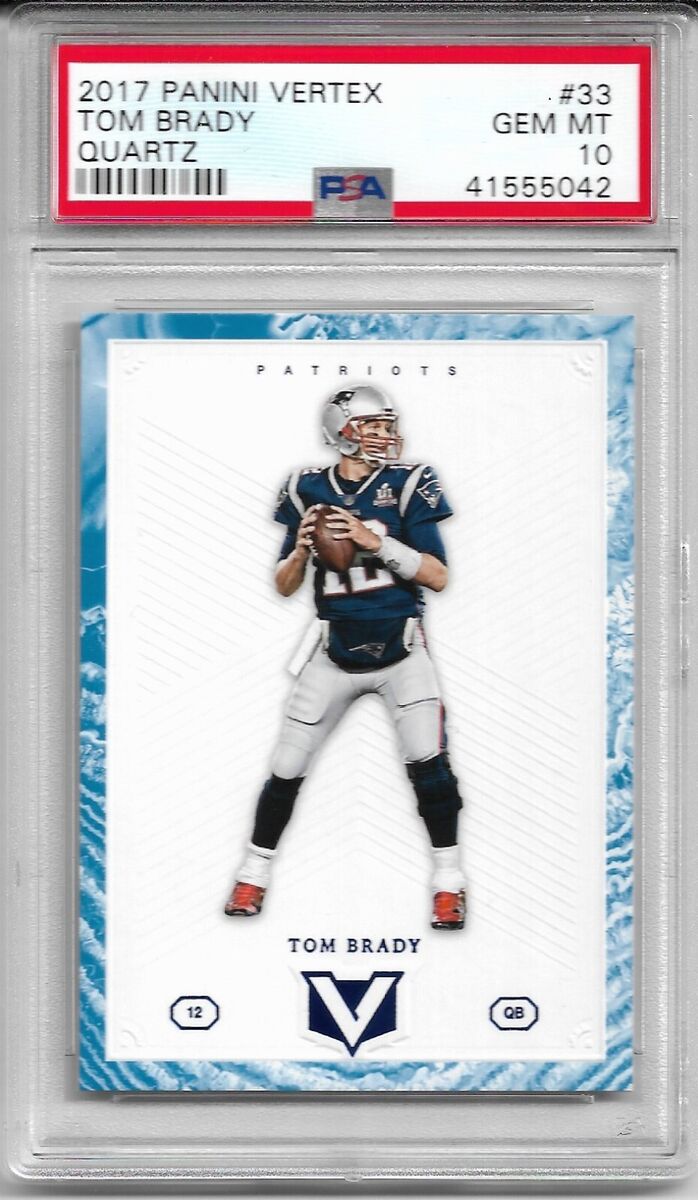 2017 PANINI VERTEX QUARTZ #33 TOM BRADY PSA 10 GEM MINT #rd 2017 PANINI VERTEX QUARTZ #33 TOM BRADY PSA 10 GEM MINT #rd