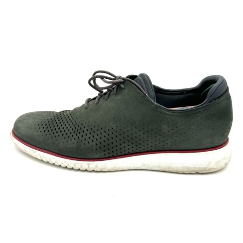 Cole Haan 2.Zerogrand Mens Size 15M Gray Suede Laser Wing Tip Oxford Shoe C26036 - Picture 5 of 11