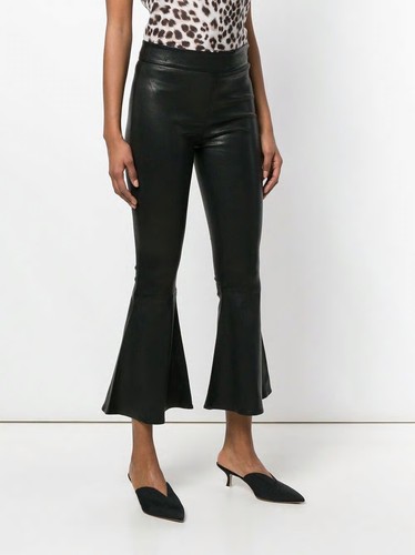 frame faux leather pants