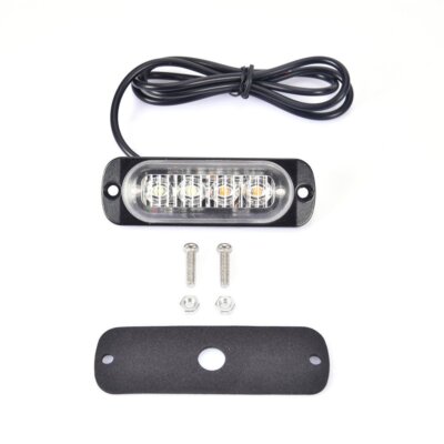8 Lampeggianti LED Ambra 12-24V Per Truck &ndash; Kit Di Luci Di Emergenza E Stroboscopiche