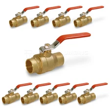 Midline Valve Premium Brass Gas Ball Valve, with Sweat Joints