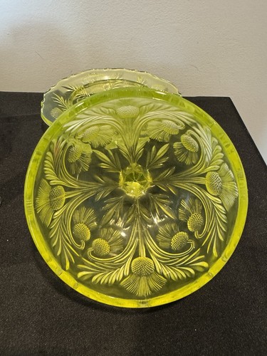Uranium Vaseline Butter Dish - Picture 7 of 8