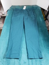 Alfred Dunner Dress Pants Size 10 Womens Green Pull On Stretch Ladies NWT