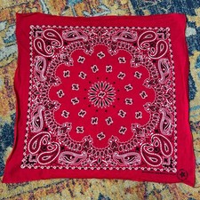 Vintage Red 20  Bandana Western Hav-A-Hank Handkerchief Made in USA