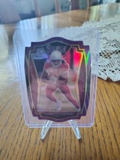 2020 Panini Select - Premier Level Larry Fitzgerald #122 Purple Prizm Die-Cut