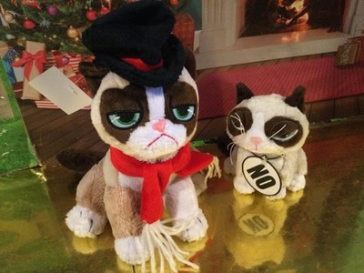 COLLECTORS PLUSH TWO GRUMPY CATS PLUSHIES NEW