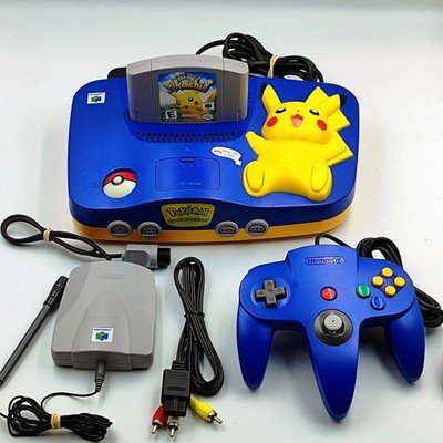 Nintendo 64 Pikachu Edition Console Bundle Hey You Pikachu VRU Mic