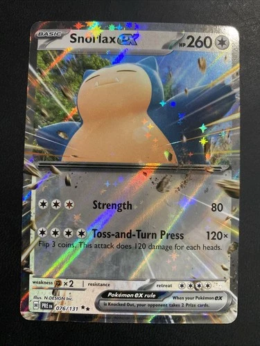 Snorlax ex 076/131 Sv: Prismatic Evolutions Holo