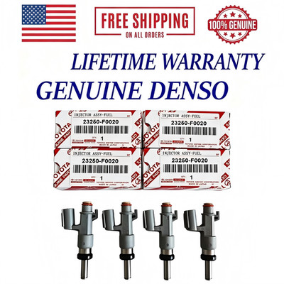 4x OEM DENSO Fuel Injectors for 2018-2023 Toyota Camry 2.5L I4 #23250-F0020