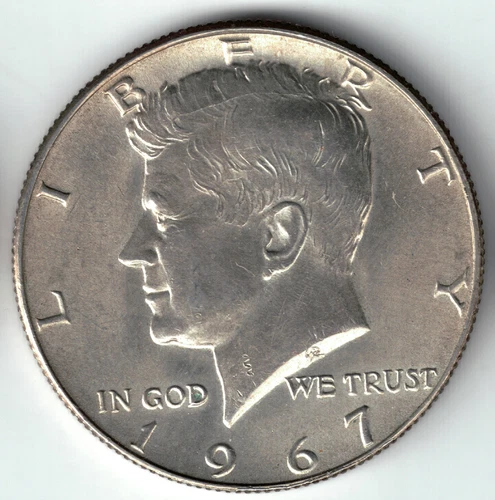 Photo of a 1967-P Kennedy Half Dollar from an eBay listing that sold on Jul 22, 2026