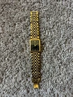 Seiko Men's Vintage Gold Plated Quartz Watch V701-5J09 New Battery- 1992 Engrave