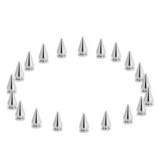 ?20 Pcs 10*20mm Silver Metal Bullet Spikes Studs Rivets Bag Belt Leathercraf PHA