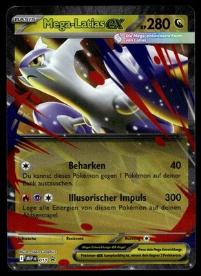 Mega Latias ex 011 Holo ME: Mega Evolution Promo NM Pokemon Karte Englisch