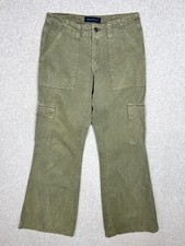 Women's Aeropostale Green Cargo Pants - Size 4 - Flared Leg