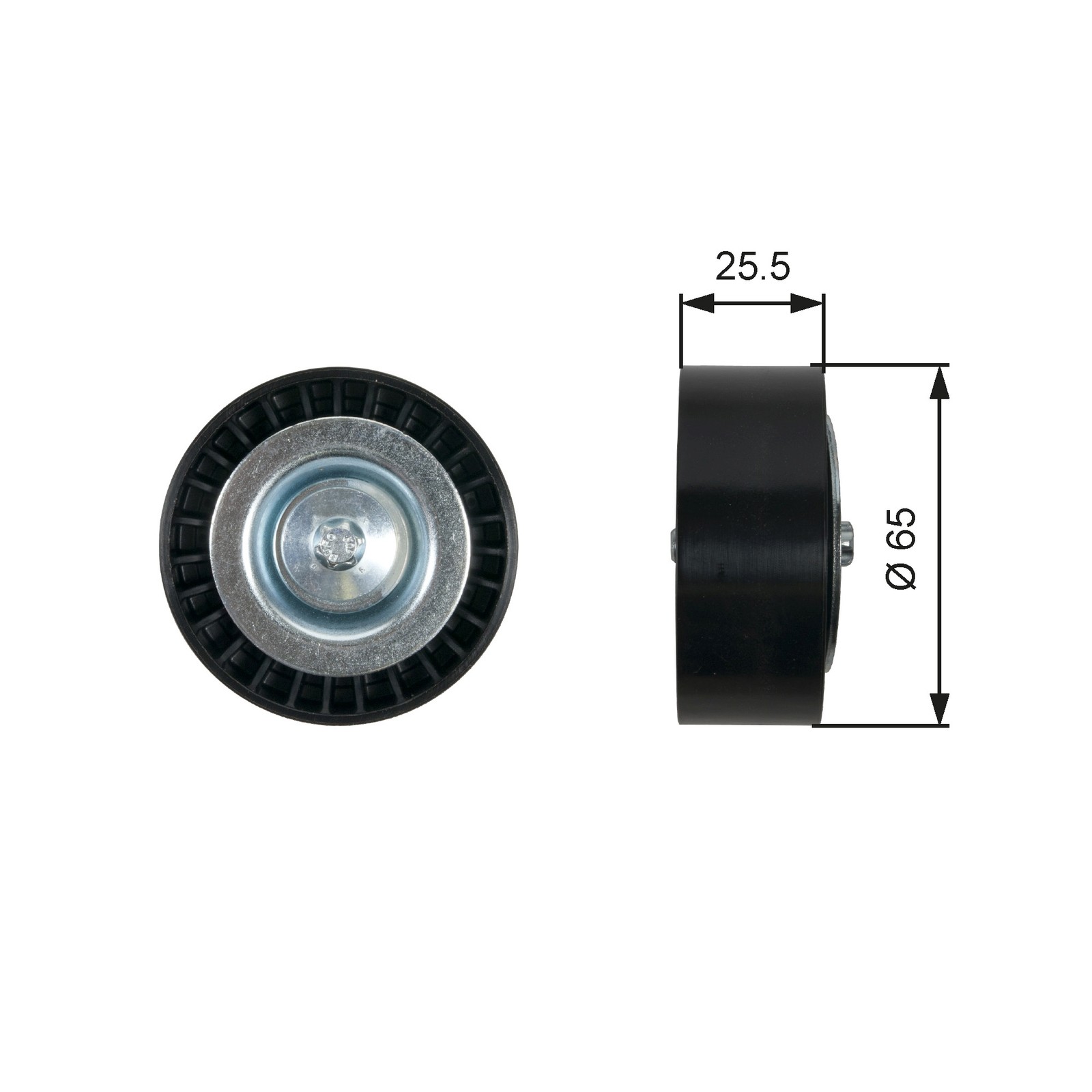 Aux Belt Idler Pulley fits OPEL COMBO B05 1.6D 2012 on Guide Deflection Gates