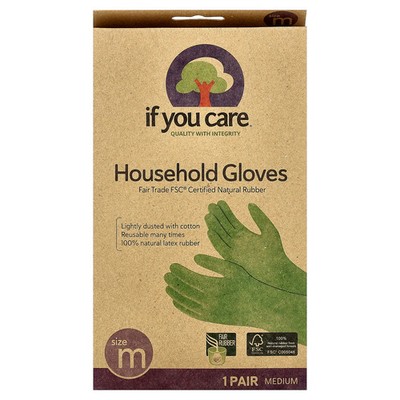 Household Gloves, Medium, 1 Pair