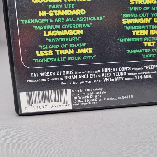 Fat Wreck Chords Peepshow I and II DVD Punk Music Video Compilation 114 Min NTSC - Zdjęcie 12 z 17
