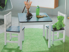 Bomi Kindersitzgruppe AMY, Tisch und 2 St&uuml;hlchen, wei&szlig;/grau, NEU, OVP