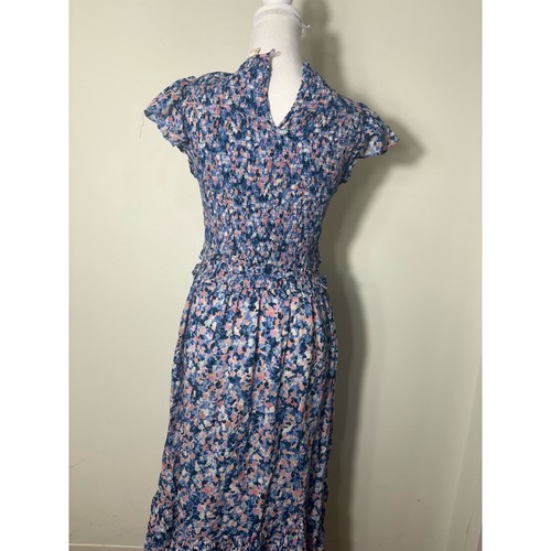 Maxi abito Shoshanna corpetto smocked floreale taglia 2 - Foto 4 di 4