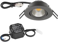 EVN LED Deckeneinbauleuchte, Rund, Schwenkbar, IP20, 6W, 4000K, 683Lm, NetzgeräT