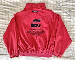 VINTAGE NAUTICA EMBROIDERED JACKET,  1991 CENTER FOR CREATIVE IMAGING OPENING!