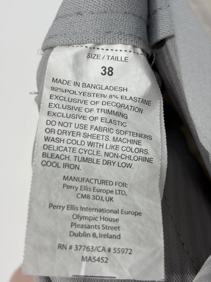 Pantalones cortos de rendimiento beige para hombre Perry Ellis - talla 38 Foto 3 de 4