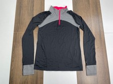 Champion Youth Teens XL 14-16 Gray Track Jacket Yoga Running 1/4 Zip Performance