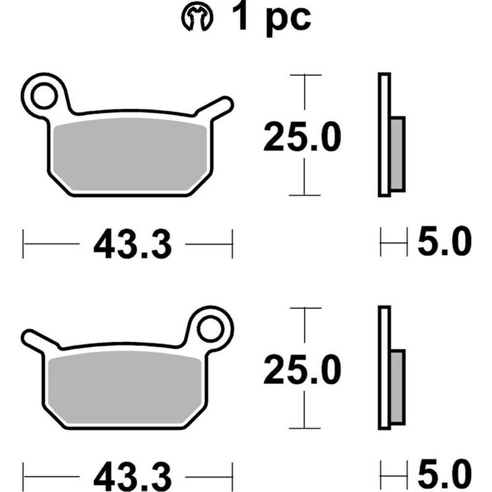 Brembo 07GR70SX Sintered Competition Brake Pads For Motorcycle