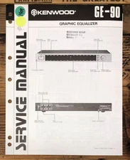 Kenwood GE-90 Graphic Equalizer  Service Manual *Original*