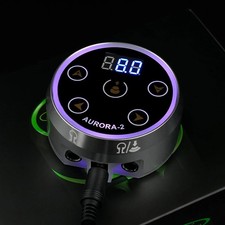 Aurora 2 Tattoo Power Supply Digital Colorful LED Dual Mode Critical Machine