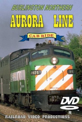 Burlington Northern Aurora Line Cab Ride E9 Diesel Head End Chicago to Aurora IL