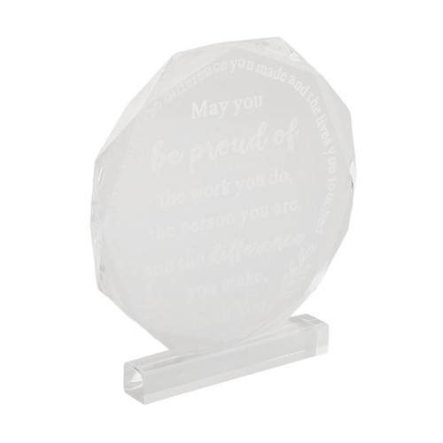 Impressive Acrylic Octagonal Trophy Recognize Colleagues' Achievements - Picture 6 of 12