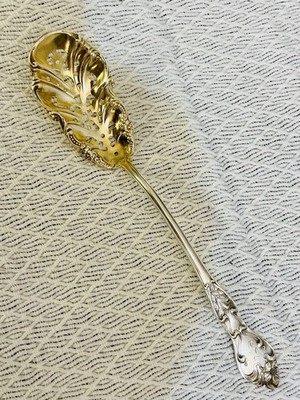 Antique Sterling Silver Flatware, Olive Spoon, 6.5  12g