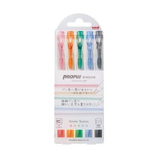 uni Propus Window Smoke Color, 5 Colors Set Pus-103T 5C3 Assorted