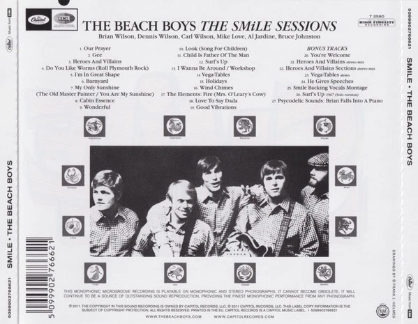 Beach Boys The Smile Sessions CD NEW SEALED Good Vibrations/Heroes & Villains+ - Image 2 of 4