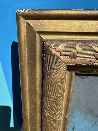 Antikes Gemälde Rückseite auf Glas Titanic Eisberg im Originalrahmen - braucht Arbeit - Bild 6 von 9