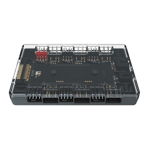 4Pin PWM & 5V 3Pin ARGB Cooler Master 1 to 6 HUB Fan Controller Hub Splitter - Afbeelding 2 van 7