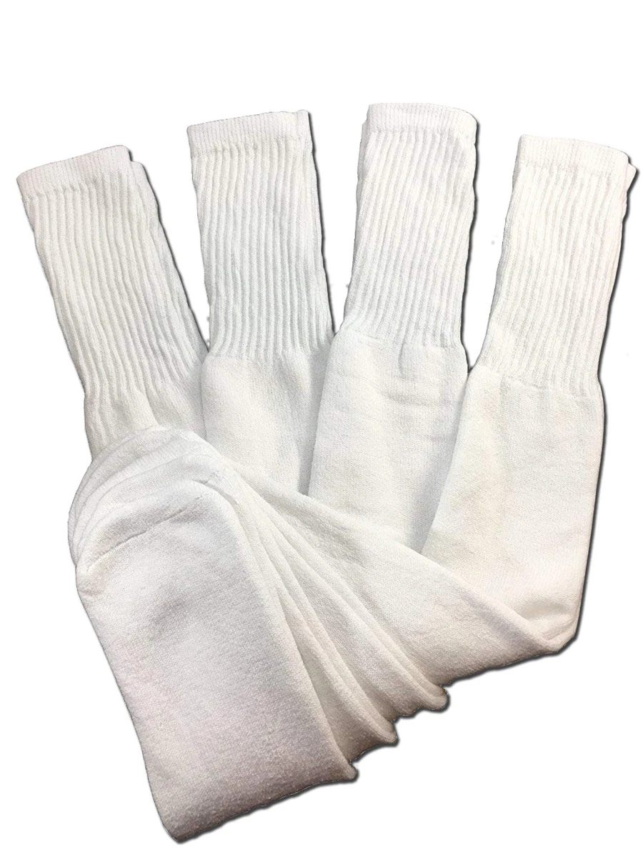 Thick white cotton socks sale