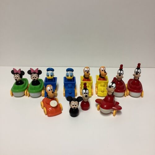 Ensemble vintage Ilco Disney véhicules canard Mickey & Minnie souris Goody Pluton Donald - Photo 1 sur 23