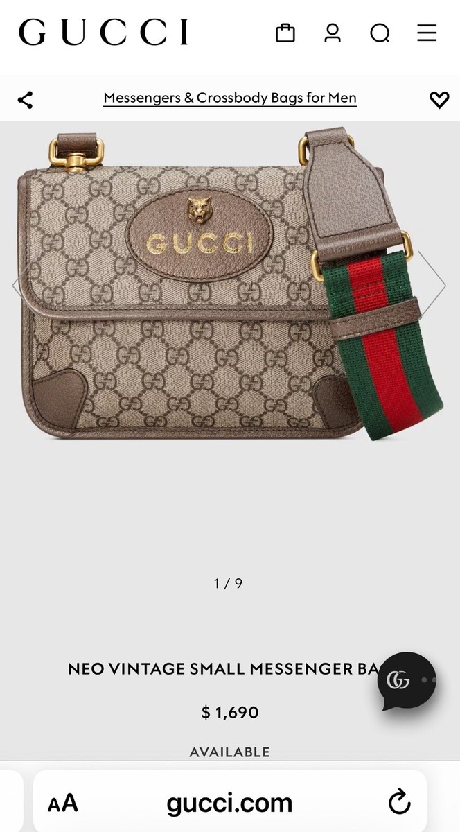GUCCI 24AW Neo GG Supreme Small ショルダーバック Gucci GG Supreme Neo Vintage Small Messenger Bag | eBay