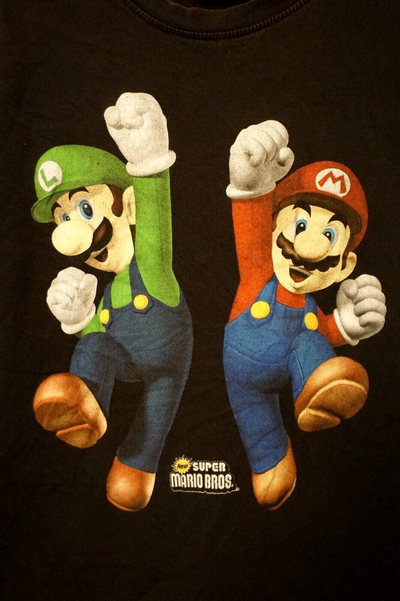 Vintage Super Mario Bros Mario Luigi Nintendo SNES NES T Vintage Super Mario Bros Mario Luigi Nintendo SNES NES T