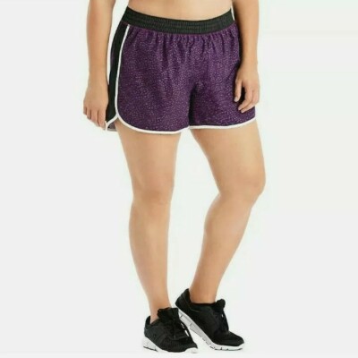 Just My Size Women's Plus Size Active Woven Run Shorts 2X