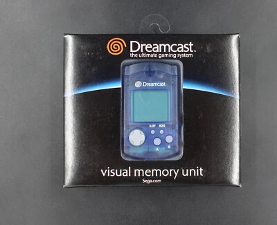 DREAMCAST VMU clear BLUE - VISUAL MEMORY UNIT HKT-7000 SEGA ntsc US - Photo 1/4